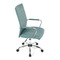 Kancelářská židle Autronic Kancelářská židle, modrá ekokůže, houpací mech, kolečka pro tvrdé podlahy, chromový kříž (KA-V307 BLUE) (22)