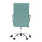 Kancelářská židle Autronic Kancelářská židle, modrá ekokůže, houpací mech, kolečka pro tvrdé podlahy, chromový kříž (KA-V307 BLUE) (7)