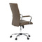 Kancelářská židle Autronic Kancelářská židle, hnědá ekokůže, houpací mech, kolečka pro tvrdé podlahy, chromový kříž (KA-V307 BR) (9)