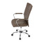 Kancelářská židle Autronic Kancelářská židle, hnědá ekokůže, houpací mech, kolečka pro tvrdé podlahy, chromový kříž (KA-V307 BR) (15)