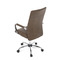 Kancelářská židle Autronic Kancelářská židle, hnědá ekokůže, houpací mech, kolečka pro tvrdé podlahy, chromový kříž (KA-V307 BR) (17)