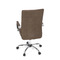 Kancelářská židle Autronic Kancelářská židle, hnědá ekokůže, houpací mech, kolečka pro tvrdé podlahy, chromový kříž (KA-V307 BR) (18)