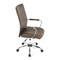 Kancelářská židle Autronic Kancelářská židle, hnědá ekokůže, houpací mech, kolečka pro tvrdé podlahy, chromový kříž (KA-V307 BR) (22)