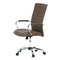 Kancelářská židle Autronic Kancelářská židle, hnědá ekokůže, houpací mech, kolečka pro tvrdé podlahy, chromový kříž (KA-V307 BR) (3)