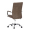 Kancelářská židle Autronic Kancelářská židle, hnědá ekokůže, houpací mech, kolečka pro tvrdé podlahy, chromový kříž (KA-V307 BR) (6)