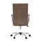 Kancelářská židle Autronic Kancelářská židle, hnědá ekokůže, houpací mech, kolečka pro tvrdé podlahy, chromový kříž (KA-V307 BR) (7)