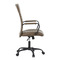 Kancelářská židle Autronic Kancelářská židle, hnědá ekokůže, houpací mech, kolečka pro tvrdé podlahy, černý kov (KA-V306 BR) (10)