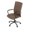 Kancelářská židle Autronic Kancelářská židle, hnědá ekokůže, houpací mech, kolečka pro tvrdé podlahy, černý kov (KA-V306 BR) (14)
