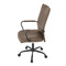 Kancelářská židle Autronic Kancelářská židle, hnědá ekokůže, houpací mech, kolečka pro tvrdé podlahy, černý kov (KA-V306 BR) (15)