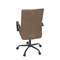 Kancelářská židle Autronic Kancelářská židle, hnědá ekokůže, houpací mech, kolečka pro tvrdé podlahy, černý kov (KA-V306 BR) (18)