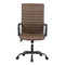 Kancelářská židle Autronic Kancelářská židle, hnědá ekokůže, houpací mech, kolečka pro tvrdé podlahy, černý kov (KA-V306 BR) (1)