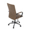 Kancelářská židle Autronic Kancelářská židle, hnědá ekokůže, houpací mech, kolečka pro tvrdé podlahy, černý kov (KA-V306 BR) (20)