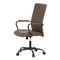 Kancelářská židle Autronic Kancelářská židle, hnědá ekokůže, houpací mech, kolečka pro tvrdé podlahy, černý kov (KA-V306 BR) (3)