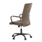 Kancelářská židle Autronic Kancelářská židle, hnědá ekokůže, houpací mech, kolečka pro tvrdé podlahy, černý kov (KA-V306 BR) (5)