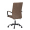Kancelářská židle Autronic Kancelářská židle, hnědá ekokůže, houpací mech, kolečka pro tvrdé podlahy, černý kov (KA-V306 BR) (6)