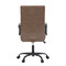 Kancelářská židle Autronic Kancelářská židle, hnědá ekokůže, houpací mech, kolečka pro tvrdé podlahy, černý kov (KA-V306 BR) (7)