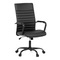 Kancelářská židle Autronic Kancelářská židle, černá ekokůže, houpací mech, kolečka pro tvrdé podlahy, černý kov (KA-V306 BK) (12)