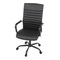 Kancelářská židle Autronic Kancelářská židle, černá ekokůže, houpací mech, kolečka pro tvrdé podlahy, černý kov (KA-V306 BK) (13)