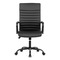 Kancelářská židle Autronic Kancelářská židle, černá ekokůže, houpací mech, kolečka pro tvrdé podlahy, černý kov (KA-V306 BK) (1)