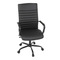 Kancelářská židle Autronic Kancelářská židle, černá ekokůže, houpací mech, kolečka pro tvrdé podlahy, černý kov (KA-V306 BK) (24)
