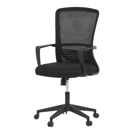 Kancelářská židle Autronic Židle kancelářská, černá MESH, plastový kříž (KA-S249 BK)
