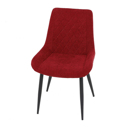 Moderní jídelní židle Autronic Jídelní židle, červená látka, černý kov (DCL-218 RED2) (14)