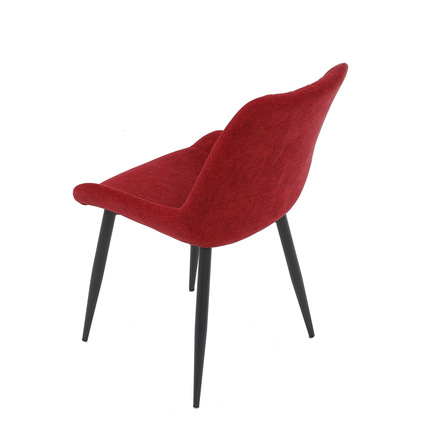 Moderní jídelní židle Autronic Jídelní židle, červená látka, černý kov (DCL-218 RED2) (18)