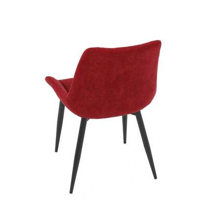 Moderní jídelní židle Autronic Jídelní židle, červená látka, černý kov (DCL-218 RED2) (19)
