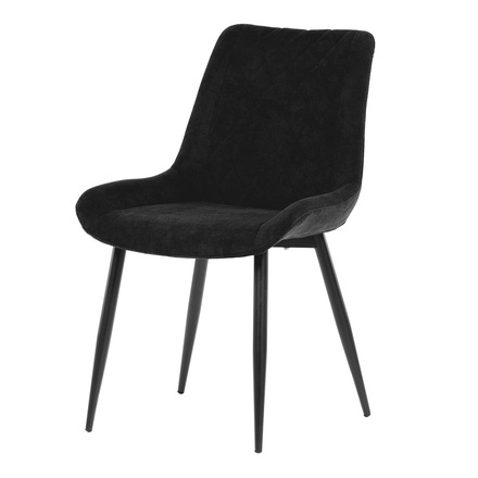 Moderní jídelní židle Autronic Jídelní židle, černá látka, černý kov (DCL-218 BK2)