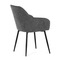 Moderní jídelní židle Autronic Jídelní židle, šedá látka, černý kov (DCL-221 GREY2) (7)