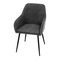 Moderní jídelní židle Autronic Jídelní židle, šedá látka, černý kov (DCL-221 GREY2) (11)