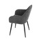Moderní jídelní židle Autronic Jídelní židle, šedá látka, černý kov (DCL-221 GREY2) (14)