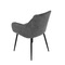 Moderní jídelní židle Autronic Jídelní židle, šedá látka, černý kov (DCL-221 GREY2) (15)