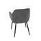 Moderní jídelní židle Autronic Jídelní židle, šedá látka, černý kov (DCL-221 GREY2) (16)