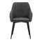 Moderní jídelní židle Autronic Jídelní židle, šedá látka, černý kov (DCL-221 GREY2) (1)