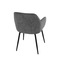 Moderní jídelní židle Autronic Jídelní židle, šedá látka, černý kov (DCL-221 GREY2) (17)