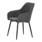 Moderní jídelní židle Autronic Jídelní židle, šedá látka, černý kov (DCL-221 GREY2) (3)