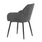 Moderní jídelní židle Autronic Jídelní židle, šedá látka, černý kov (DCL-221 GREY2) (4)