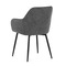 Moderní jídelní židle Autronic Jídelní židle, šedá látka, černý kov (DCL-221 GREY2) (5)