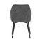 Moderní jídelní židle Autronic Jídelní židle, šedá látka, černý kov (DCL-221 GREY2) (6)