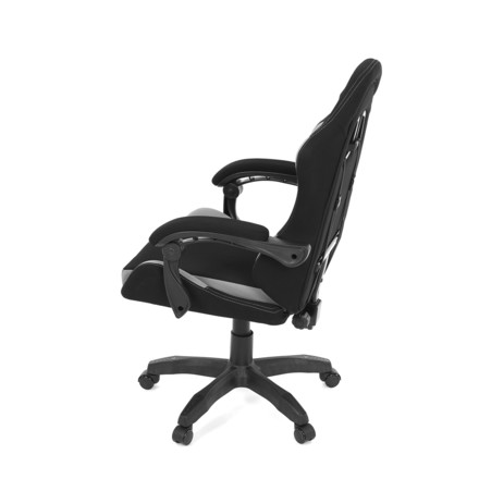 Herní křeslo Autronic Herní křeslo, permanent contact mechanismus s polohovou aretací, černá a šedá látka, plast. kříž (KA-R209 GREY) (16)