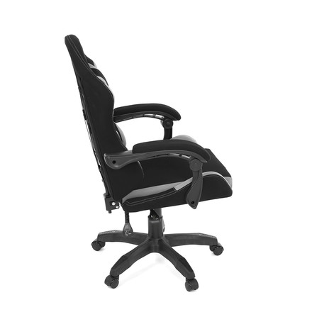 Herní křeslo Autronic Herní křeslo, permanent contact mechanismus s polohovou aretací, černá a šedá látka, plast. kříž (KA-R209 GREY) (21)