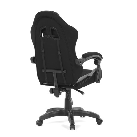 Herní křeslo Autronic Herní křeslo, permanent contact mechanismus s polohovou aretací, černá a šedá látka, plast. kříž (KA-R209 GREY) (8)