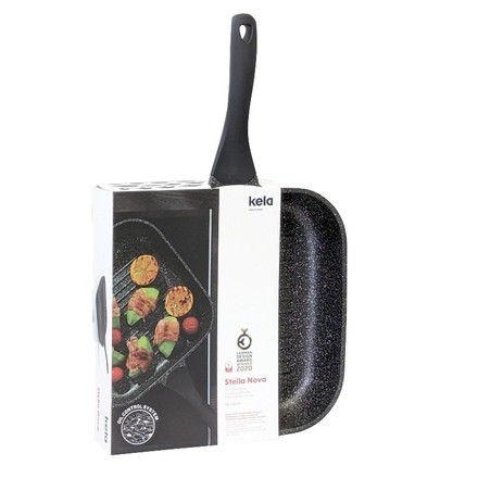 Grilovací pánev Kela KL-12228 Stella Nova litý hliník černá 28,0x28,0x6,0cm (6)