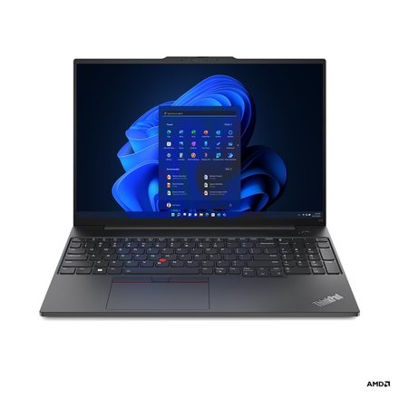 Notebook 16 Lenovo ThinkPad E/E16 Gen 1/R5-7530U/16&apos;&apos;/FHD/8GB/512GB SSD/RX Vega 7/W11H/Black/3R (21JT001WCK)