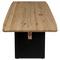 Dřevěný jídelní stůl Autronic Stůl jídelní, 200x100 cm,masiv dub, zkosená hrana, kovová noha, černý lak (DS-M200 DUB) (4)