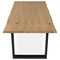 Dřevěný jídelní stůl Autronic Stůl jídelní, 180x90x75 cm,masiv dub, kovová noha ve tvaru písmene &amp;quotU&amp;quot, černý lak (DS-U180 DUB) (4)
