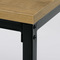 Moderní jídelní stůl Autronic Stůl jídelní, 120x70 MDF deska, dýha divoký dub, kovové nohy, černý lak (AT-631 OAK) (6)