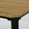 Moderní jídelní stůl Autronic Stůl jídelní,  MDF deska, dýha divoký dub, kovové nohy, černý lak (AT-621 OAK) (6)