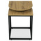 Odkládací stolek Autronic Stůl odkládací, MDF deska s dekorem divoký dub, černý kov. (CT-609 OAK) (6)